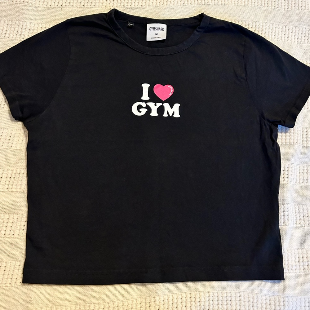 Gymshark I heart gym baby tee shirt